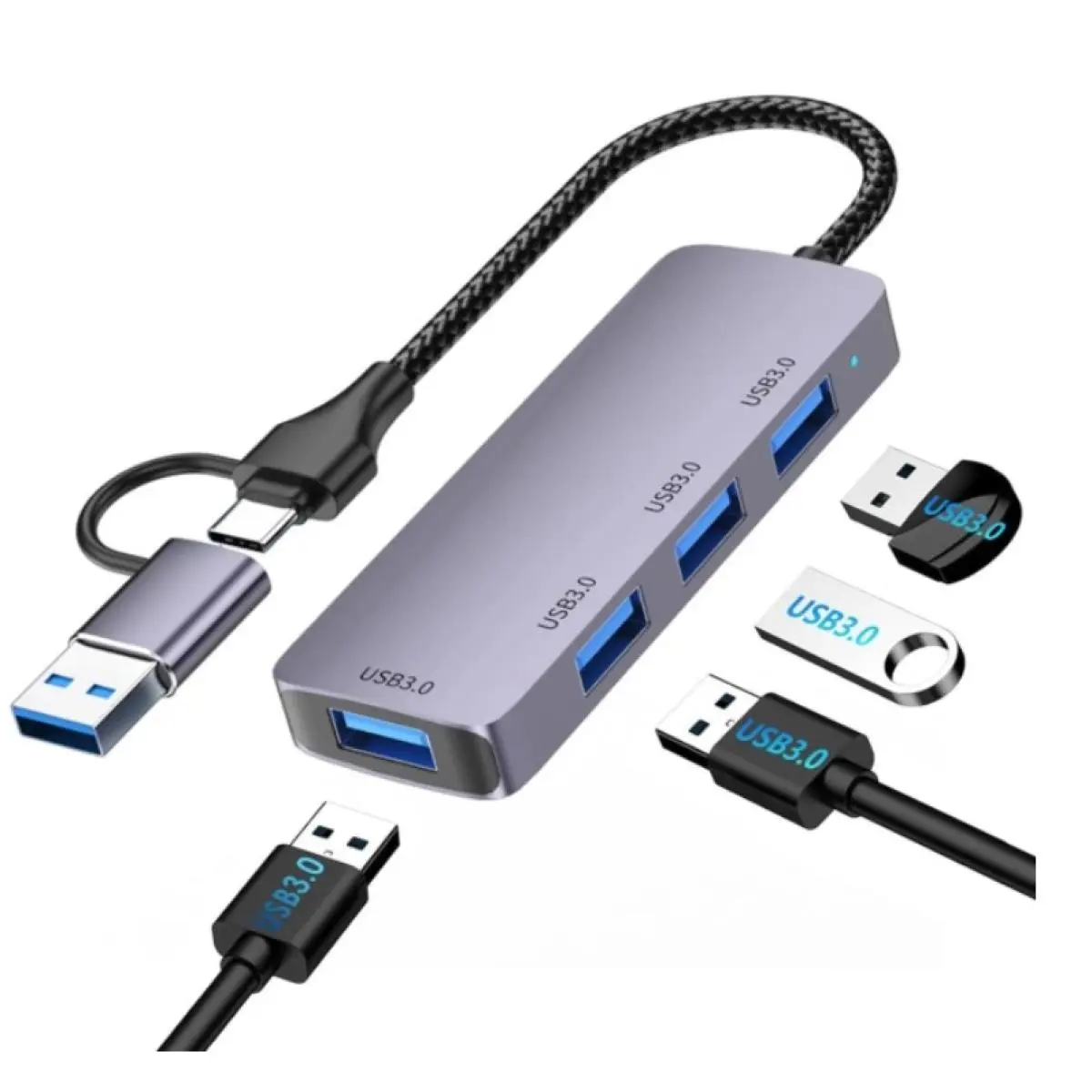 HAING HI-3001-TUH USB TYPE-C 4 PORT HUB