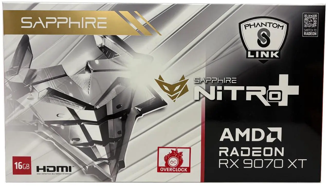 SAPPHIRE NITRO+ PHANTOMLINK POLAR RX 9070 XT