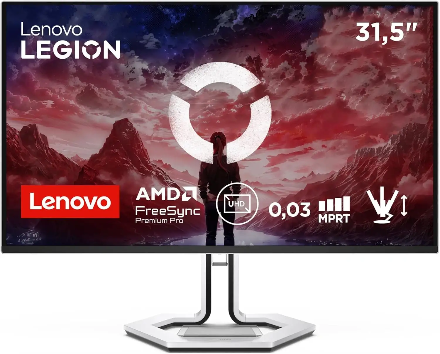 Lenovo Legion Pro 32UD-10 32-inch Quantum Dot OLED 4K UHD 240Hz 0.03ms Gaming Monitor DisplayHDR True Black 400 (Tilt, Swivel, Height Adjust Stand)