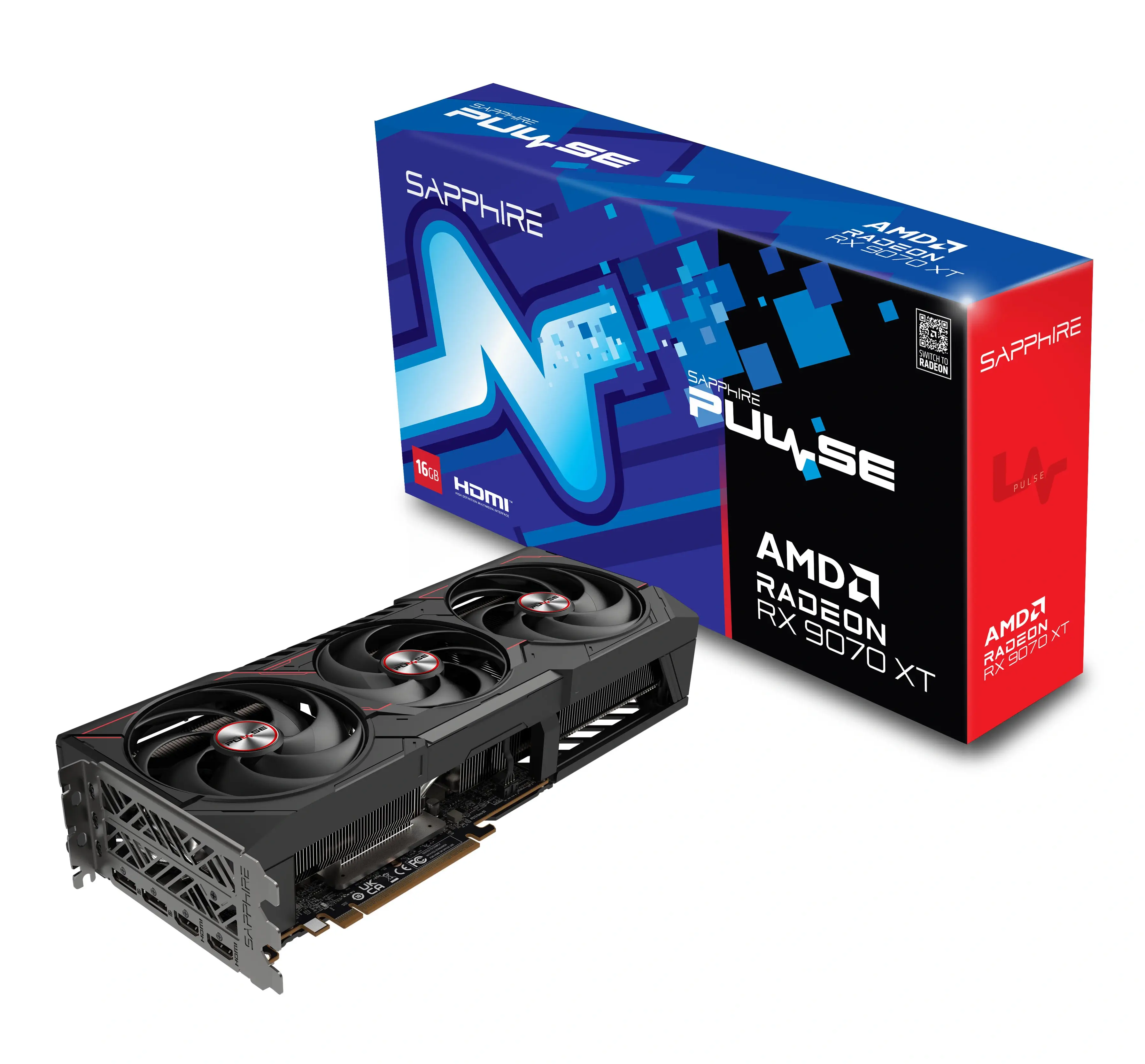 SAPPHIRE PULSE AMD Radeon RX 9070 XT 16GB Gaming OC GDDR6 Graphics Card - AMD RDNA 4 Architecture SAPPHIRE PULSE AMD Radeon RX 9070 XT 16GB Gaming OC GDDR6 Graphics Card - AMD RDNA 4 Architecture