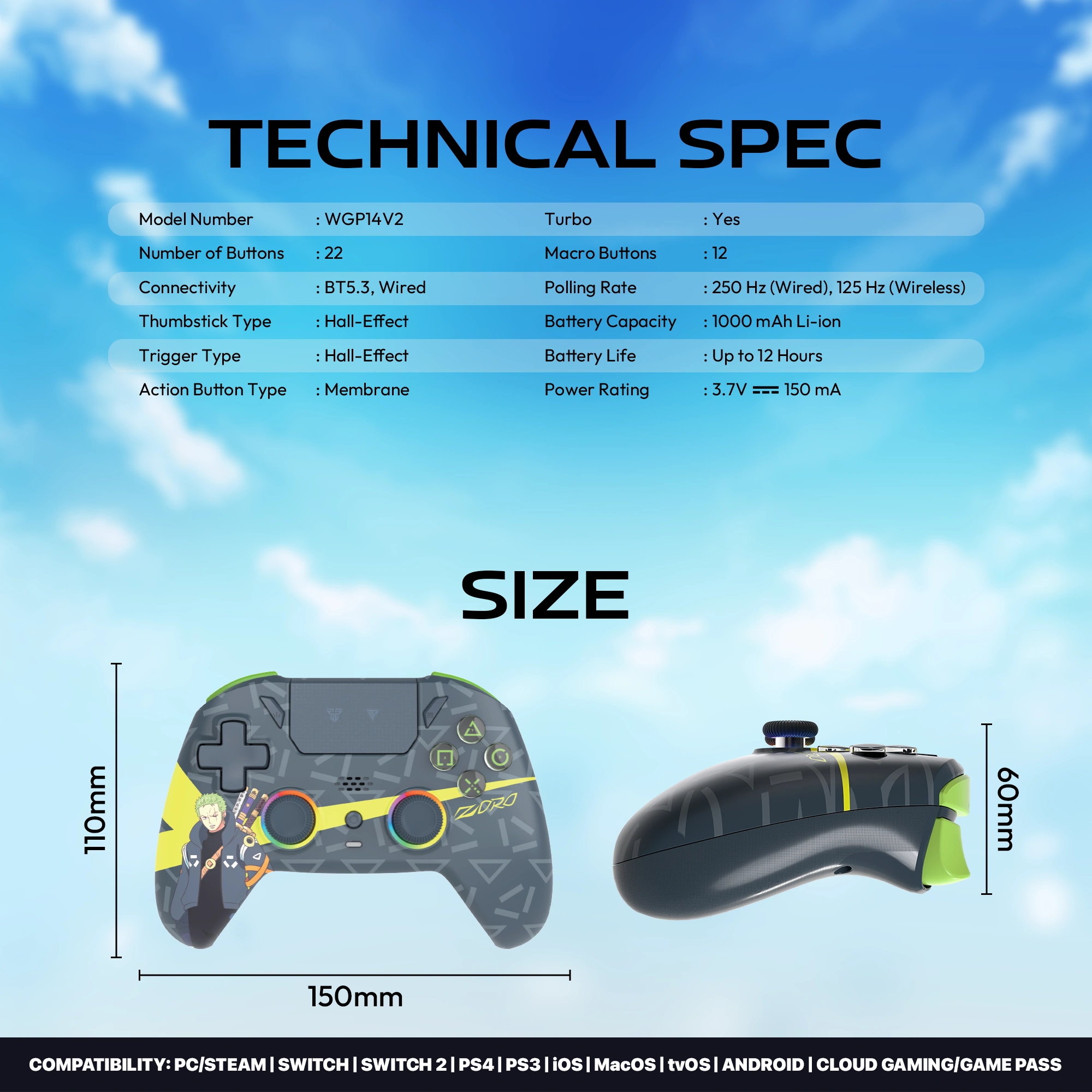 Fantech WGP14V2 Zoro Edition Gamepad