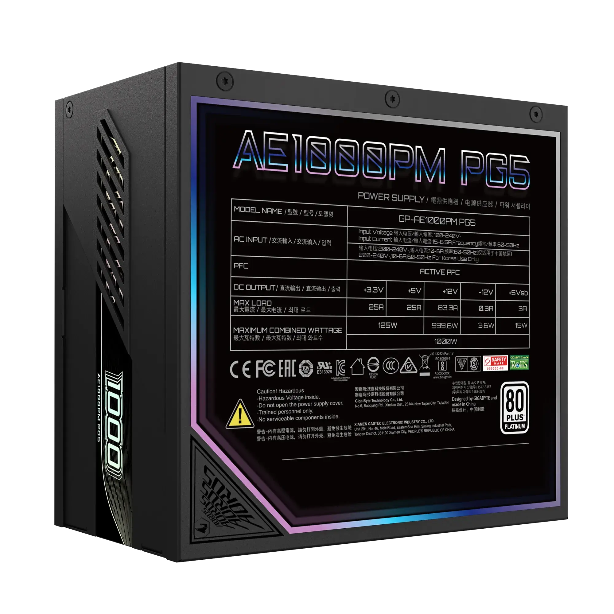 GIGABYTE AORUS ELITE 1000W Power Supply