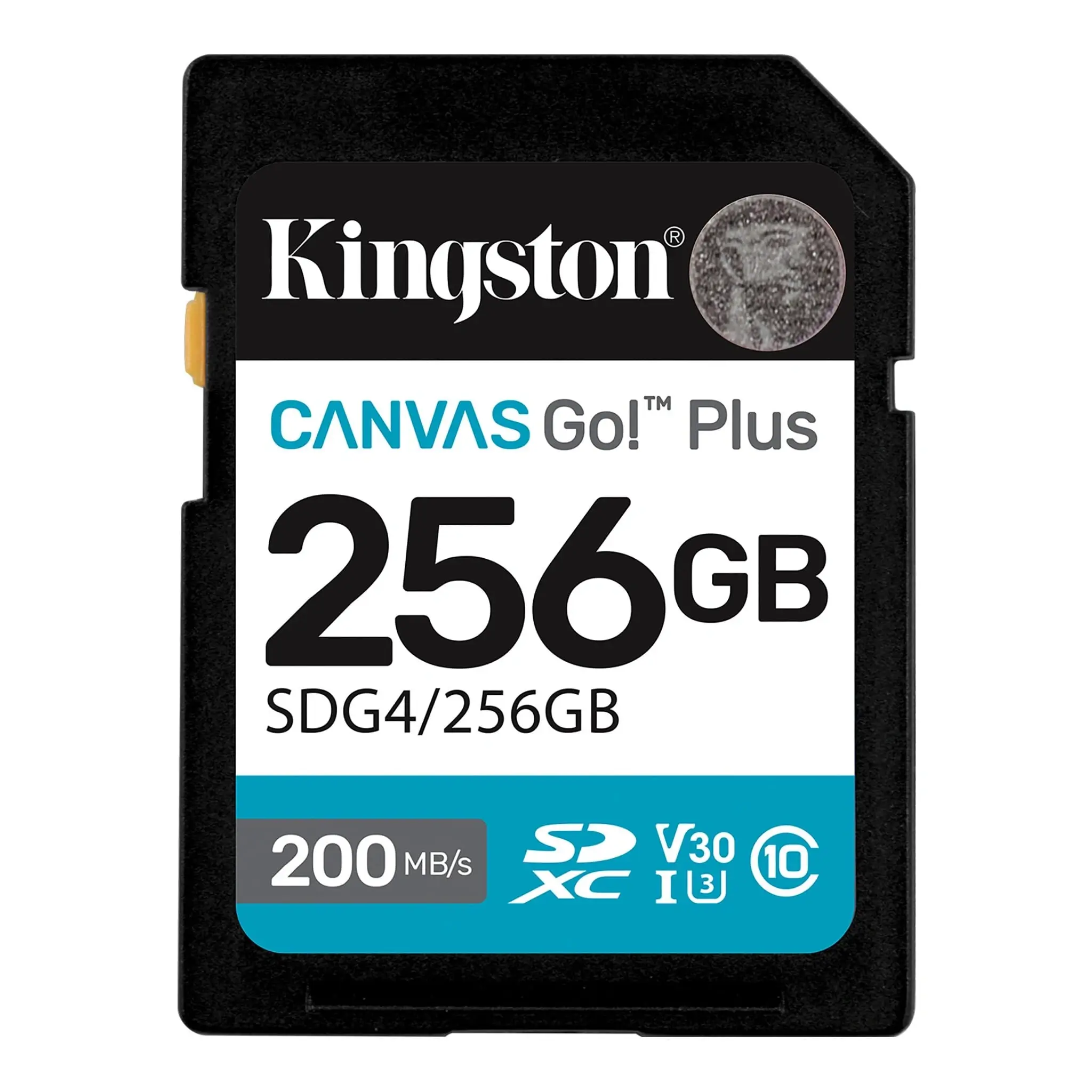 Kingston Canvas Go! Plus 256GB SD memory card For DSLRs, Mirrorless Cameras & 4K Video Up to 200MB/s Read, 160MB/s Write