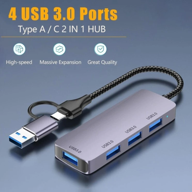 HAING HI 3001 TUH USB TYPE C 4 PORT HUB - product image 1