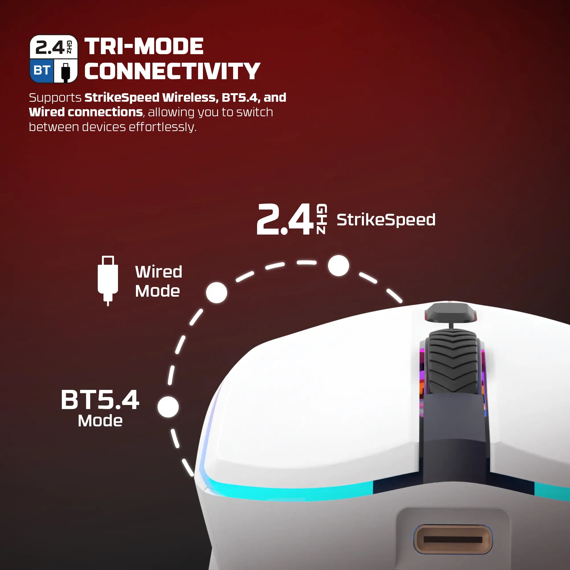 Fantech WG7V2RD CRYPTO II Wireless Gaming Mouse