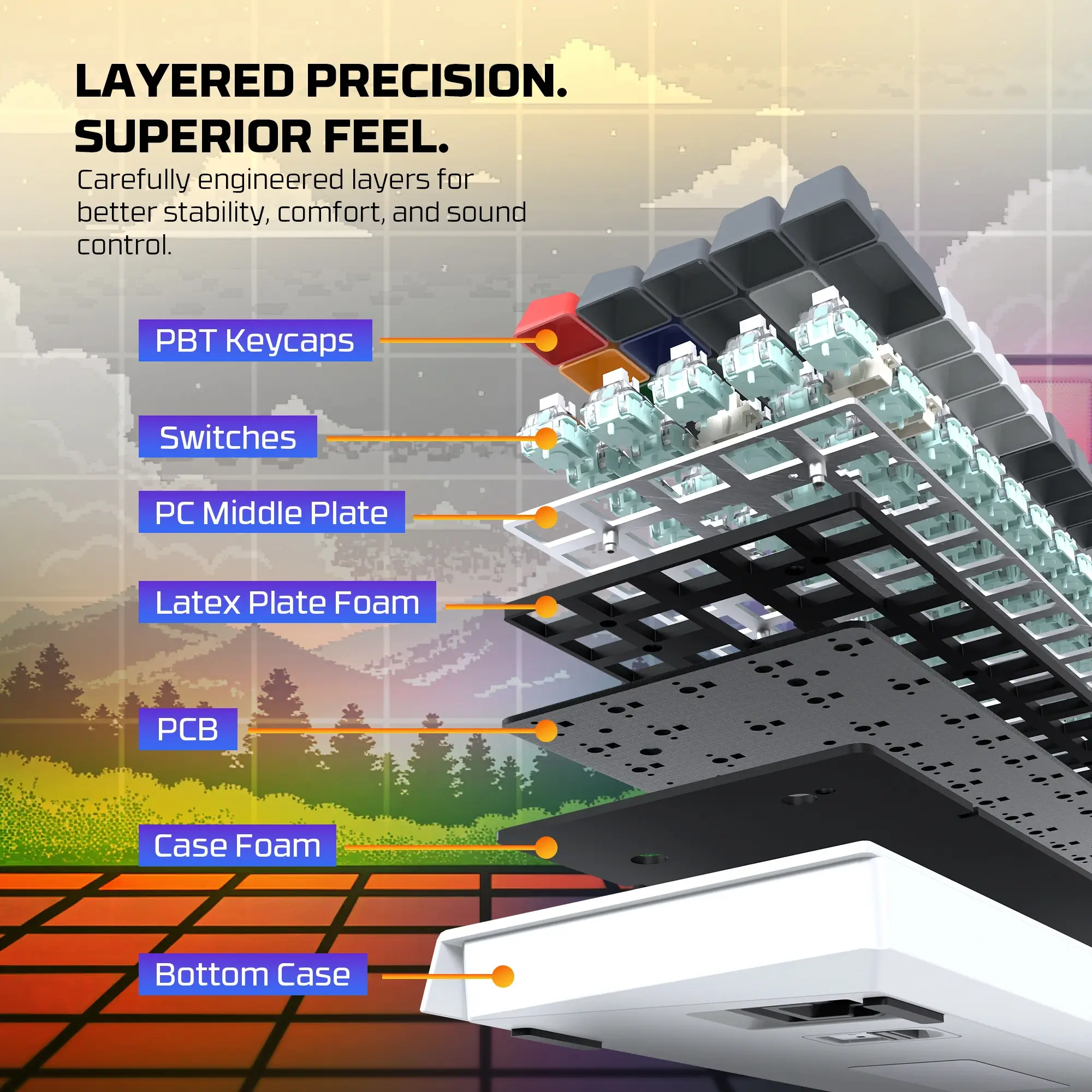 FANTECH MK922 Magnetic Keyboard