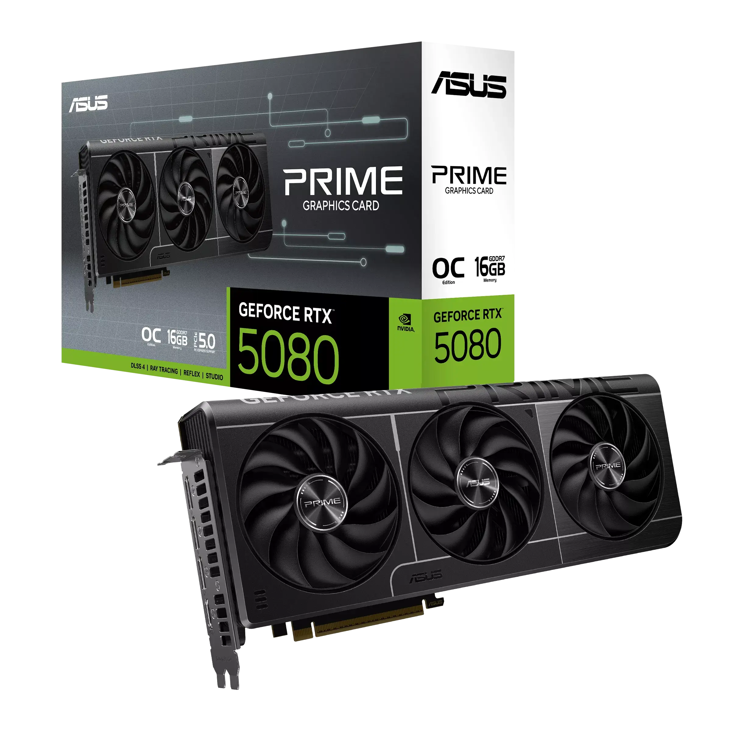 ASUS PRIME GeForce RTX 5080 16GB OC Edition GDDR7 Graphics Card - ASUS PRIME RTX 5080 16GB OC Edition ASUS PRIME GeForce RTX 5080 16GB OC Edition GDDR7 Graphics Card - ASUS PRIME RTX 5080 16GB OC Edition
