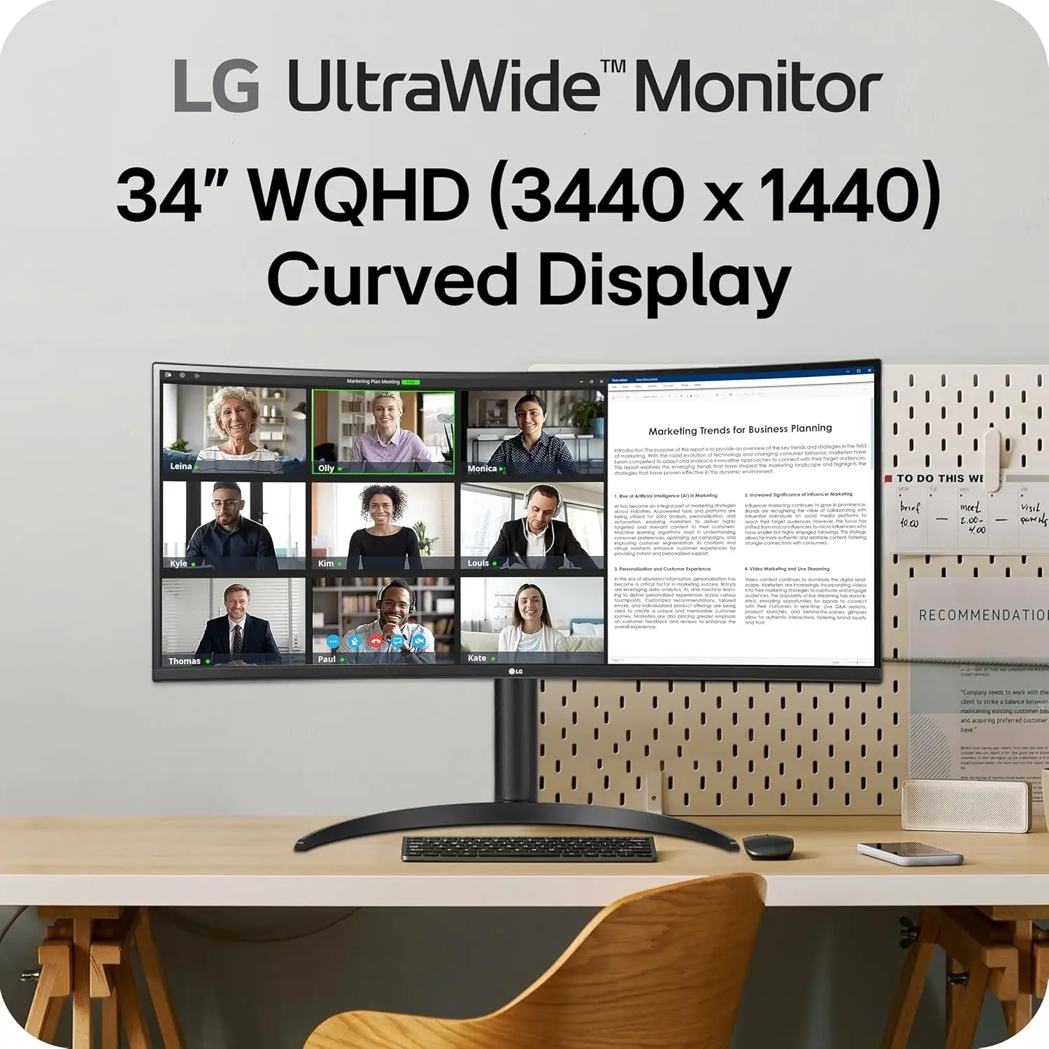 LG 34WR55QK UltraWide Curved monitor
