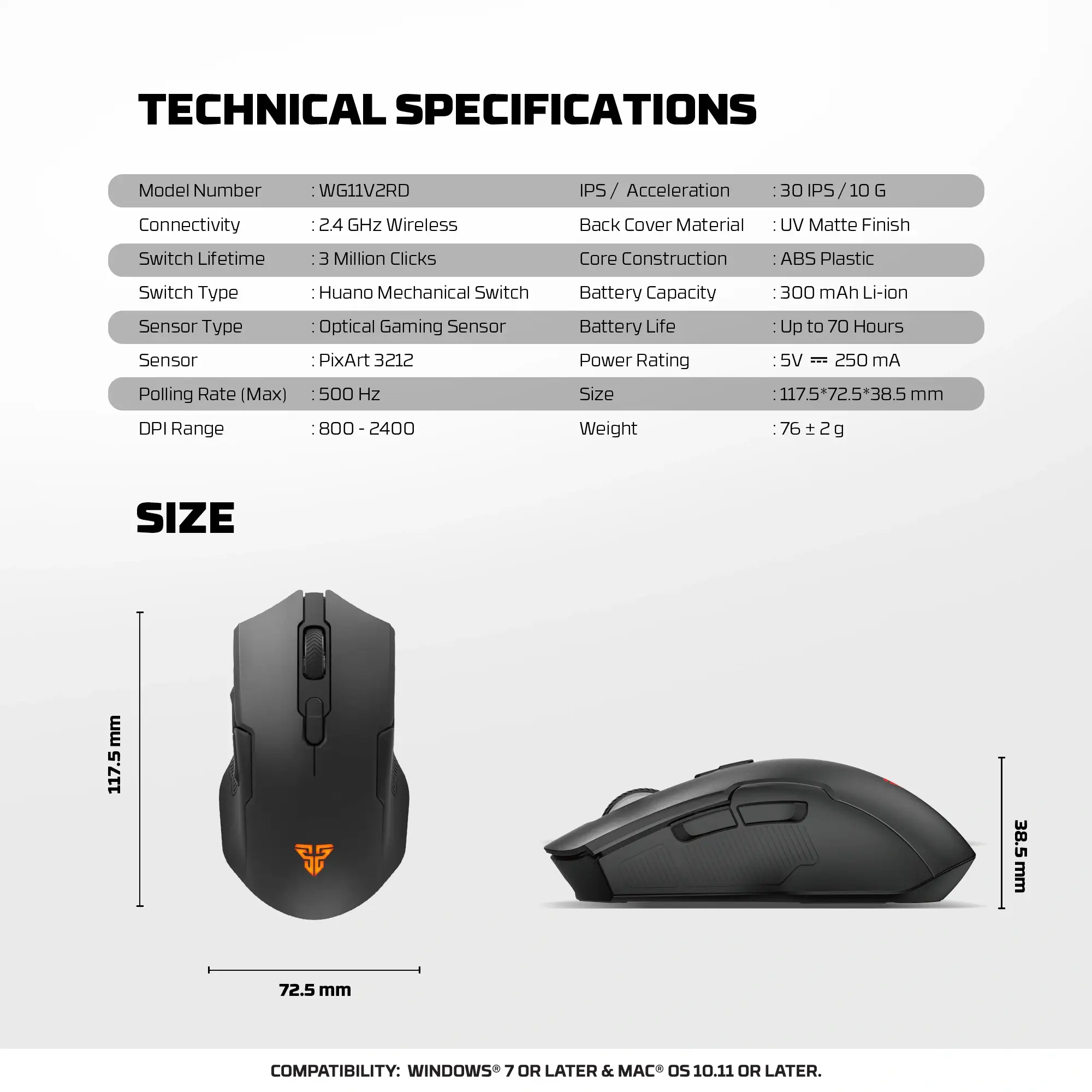 Fantech WG11V2RD CRUISER 