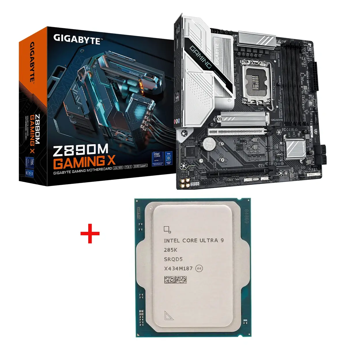 Intel Core Ultra 9 285K 24-Core Processor + Gigabyte Z890M GAMING X DDR5 Motherboard Bundle&nbsp;