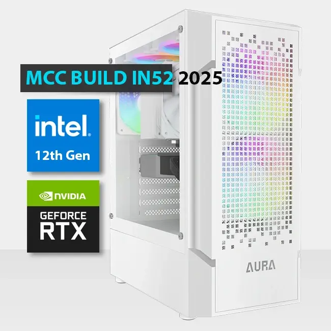 MCC IN52-25 - MIDAS Gaming PC Build || Intel Core i5-12400F 6-Core - GIGABYTE GeForce RTX 5060 OC 8GB GDDR7 Graphics Card