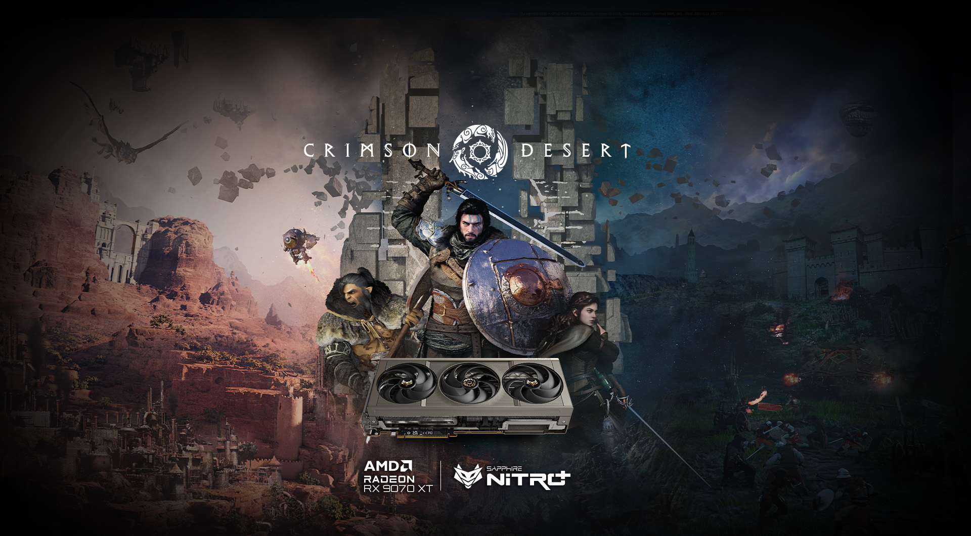 SAPPHIRE NITRO+ AMD Radeon RX 9070 XT OC Crimson Desert Edition&nbsp;