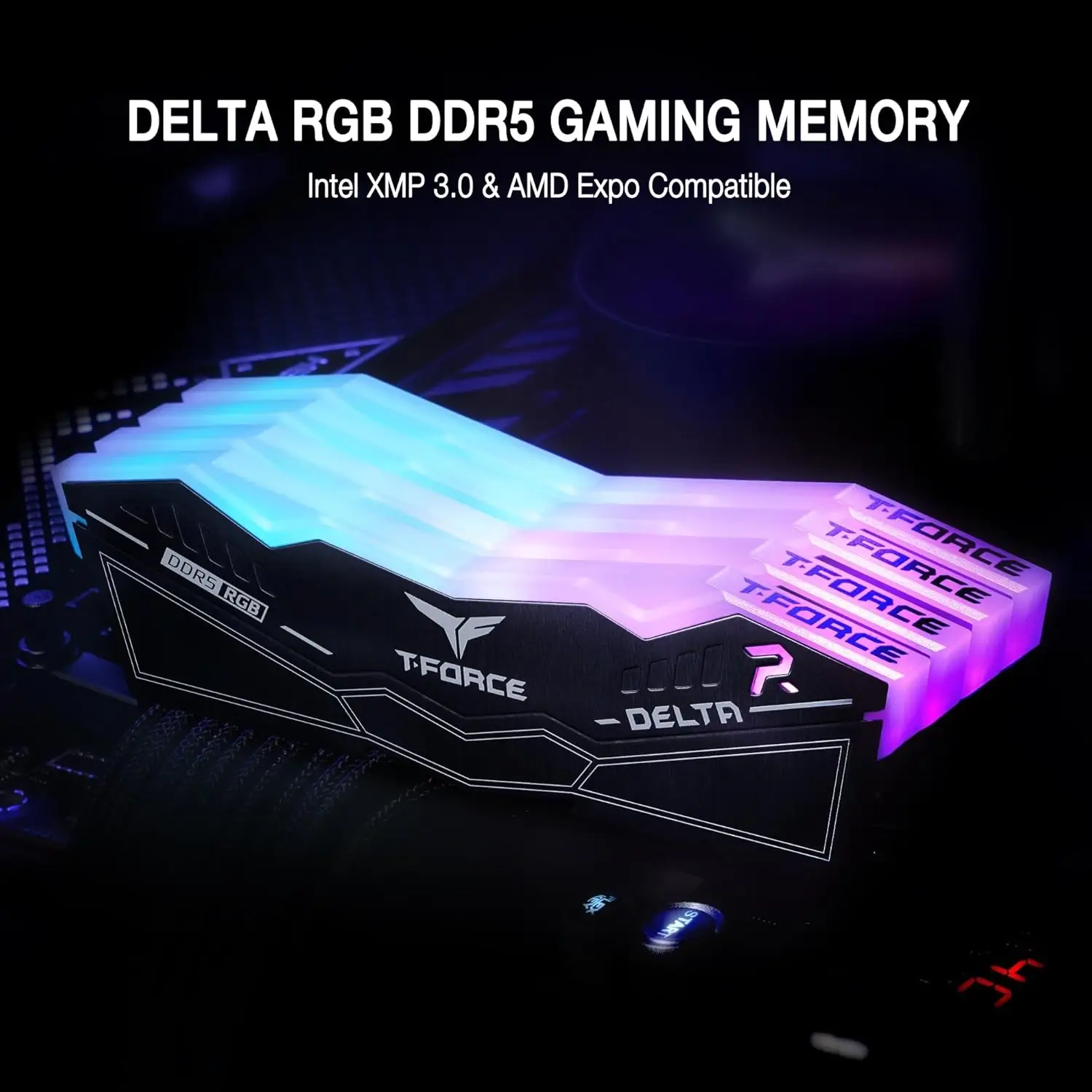 TEAMGROUP T-Force Delta 6000MHz RGB DDR5 Ram