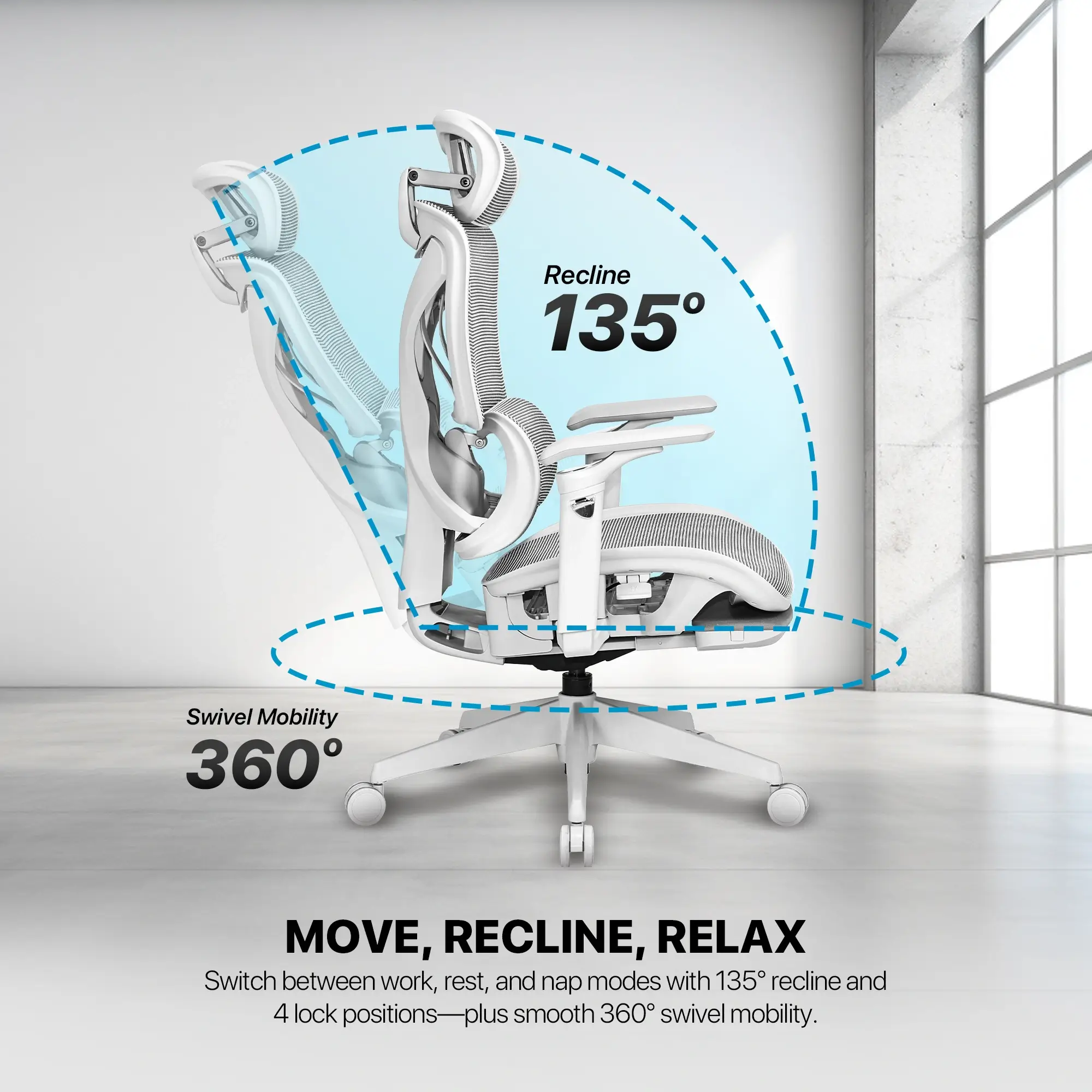 Fantech Workstation CW2 Ergonomic Office Chair