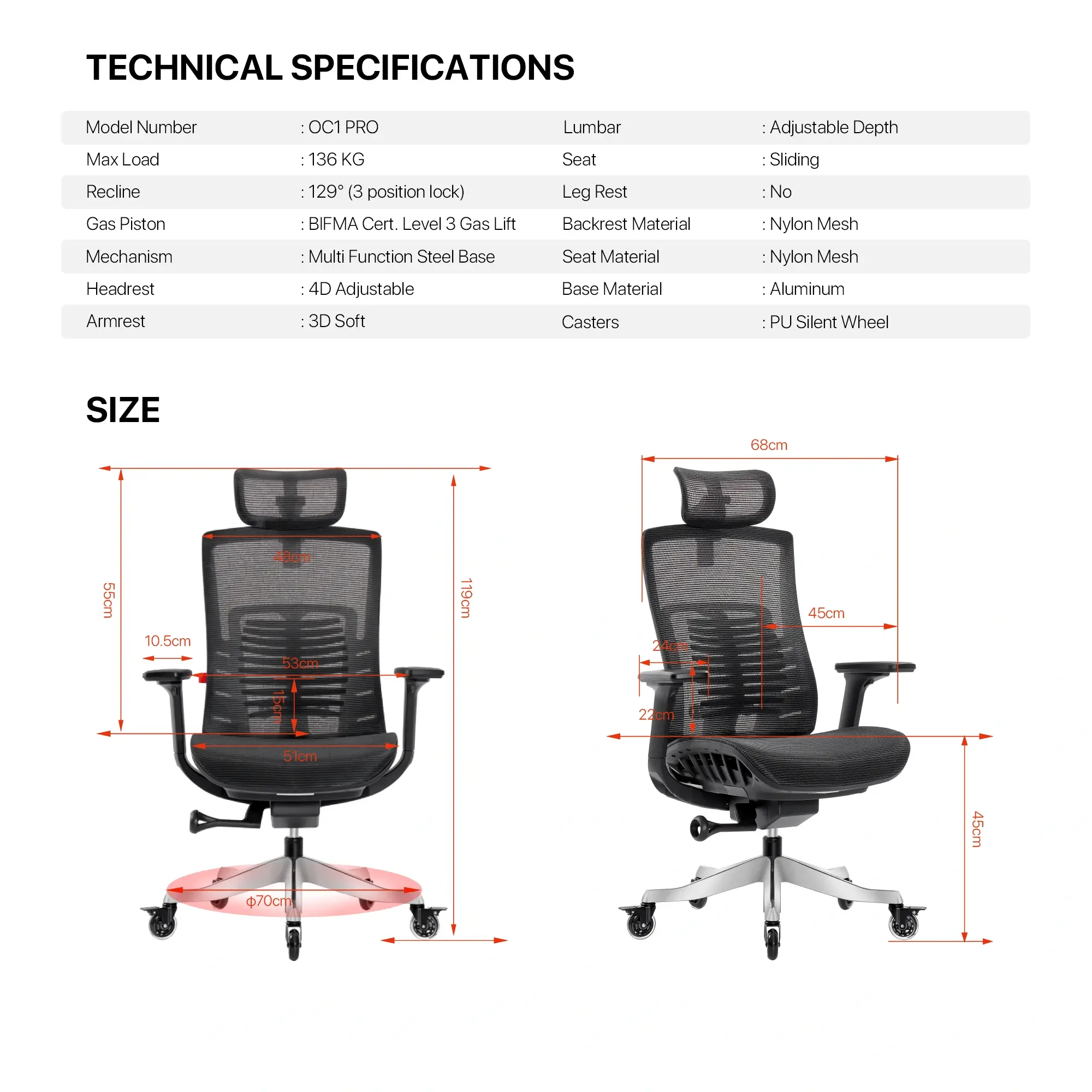 FANTECH OC1 PRO Office Chair
