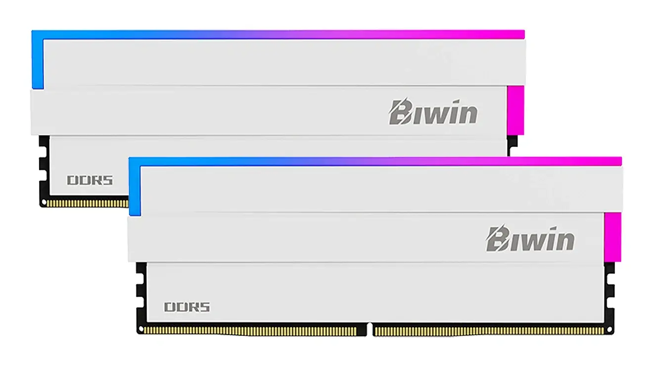 Biwin DW100 32GB (16GBx2) 6800MHz DDR5 Ram White | Midas Computer