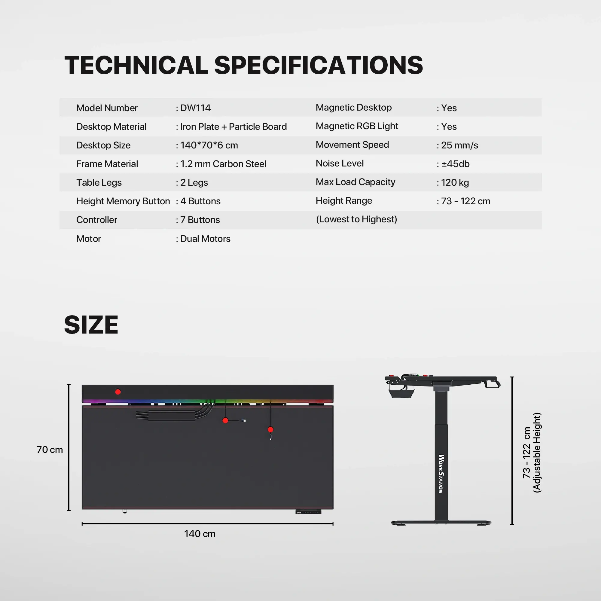 FANTECH DW114 DUBLIN Desk