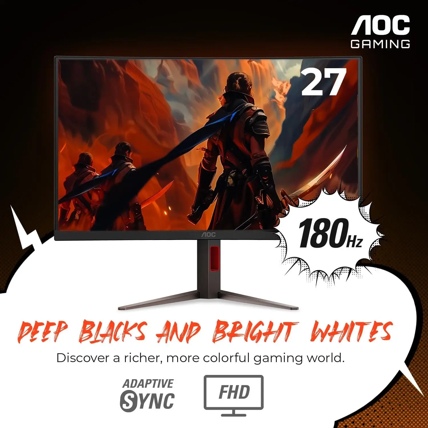 AOC C27G4H Curved Gaming Monitor