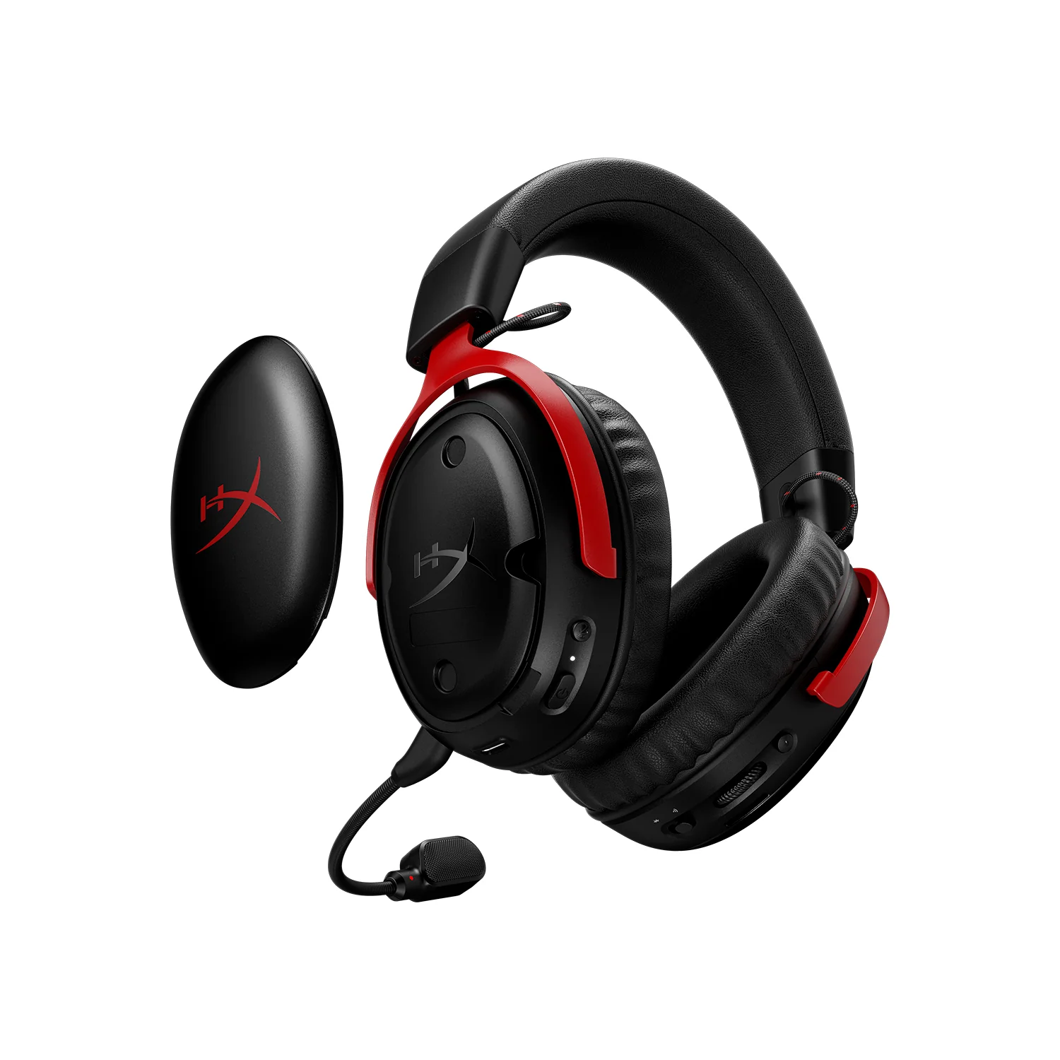 HYPERX CLOUD III S WIRELESS AND BLUETOOTH GAMING HEADSET UP TO 120-HOUR BATTERY, DTS SPATIAL AUDIO - BLACK-RED HYPERX CLOUD III S WIRELESS AND BLUETOOTH GAMING HEADSET UP TO 120-HOUR BATTERY, DTS SPATIAL AUDIO - BLACK-RED