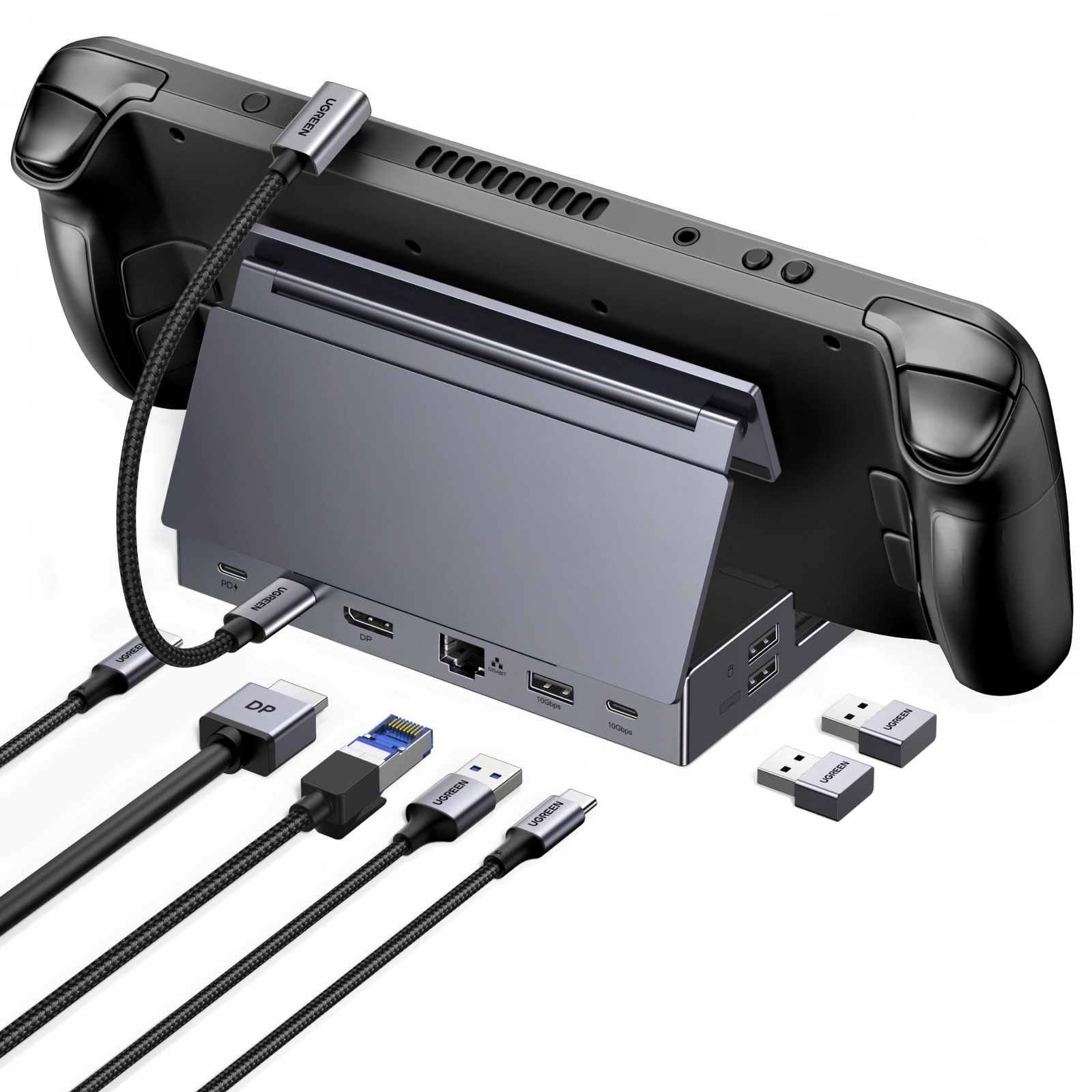 UGREEN 55733 DOCKING STATION 9-IN-1 MULTIPORT ADAPTER 4K120HZ DP, 100W PD, GIGABIT ETHERNET, TFSD