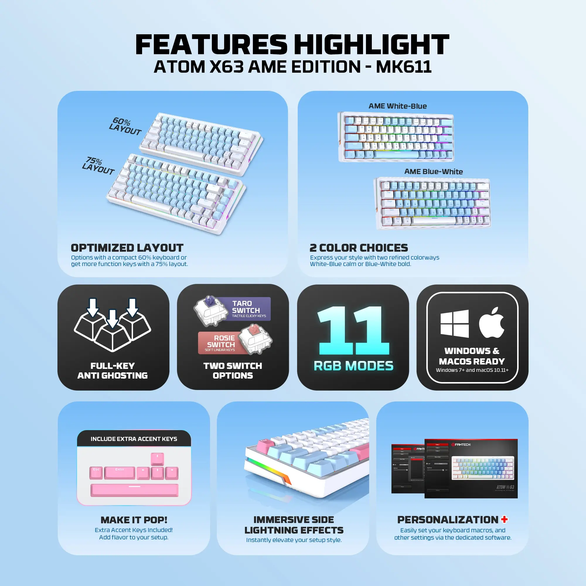 FANTECH MK612 ATOM X83
