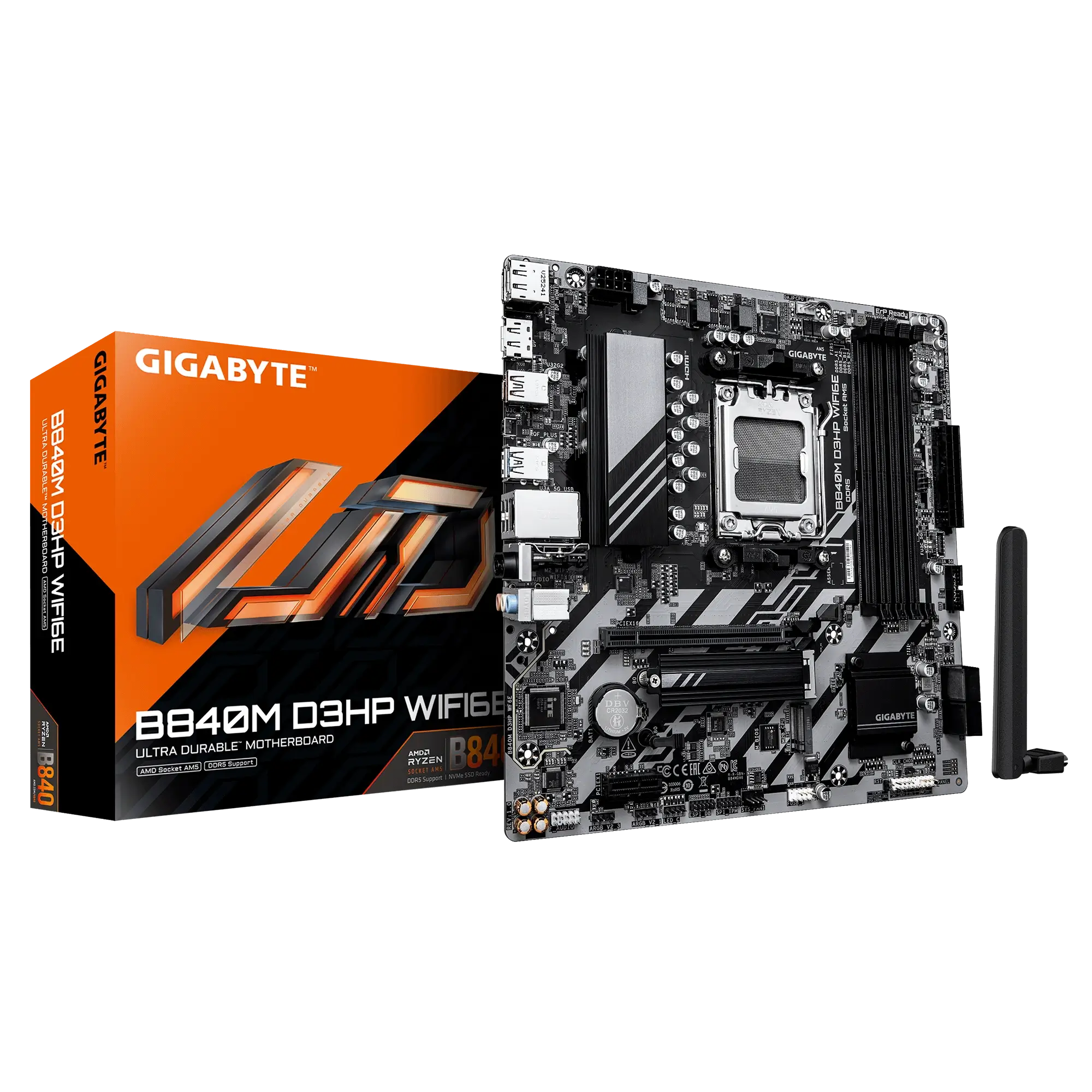 GIGABYTE B840M D3HP WIFI6E & Bluetooth DDR5 Motherboard