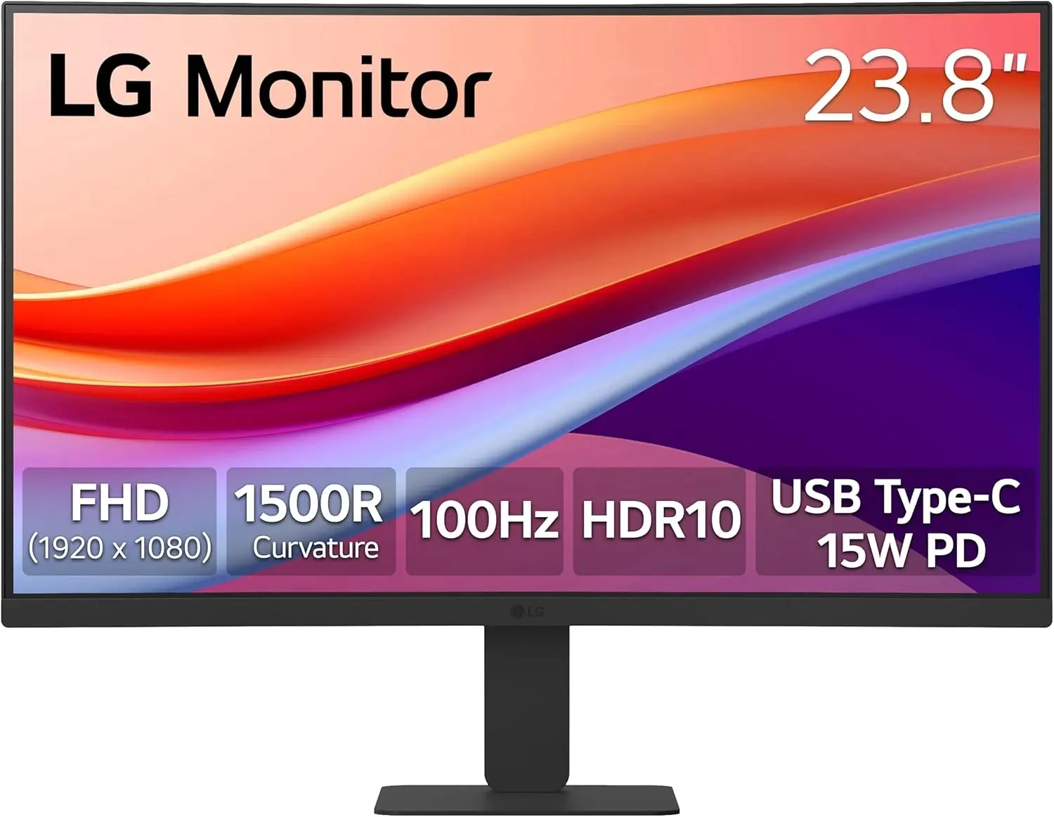 LG 24U421A-B Curved Monitor