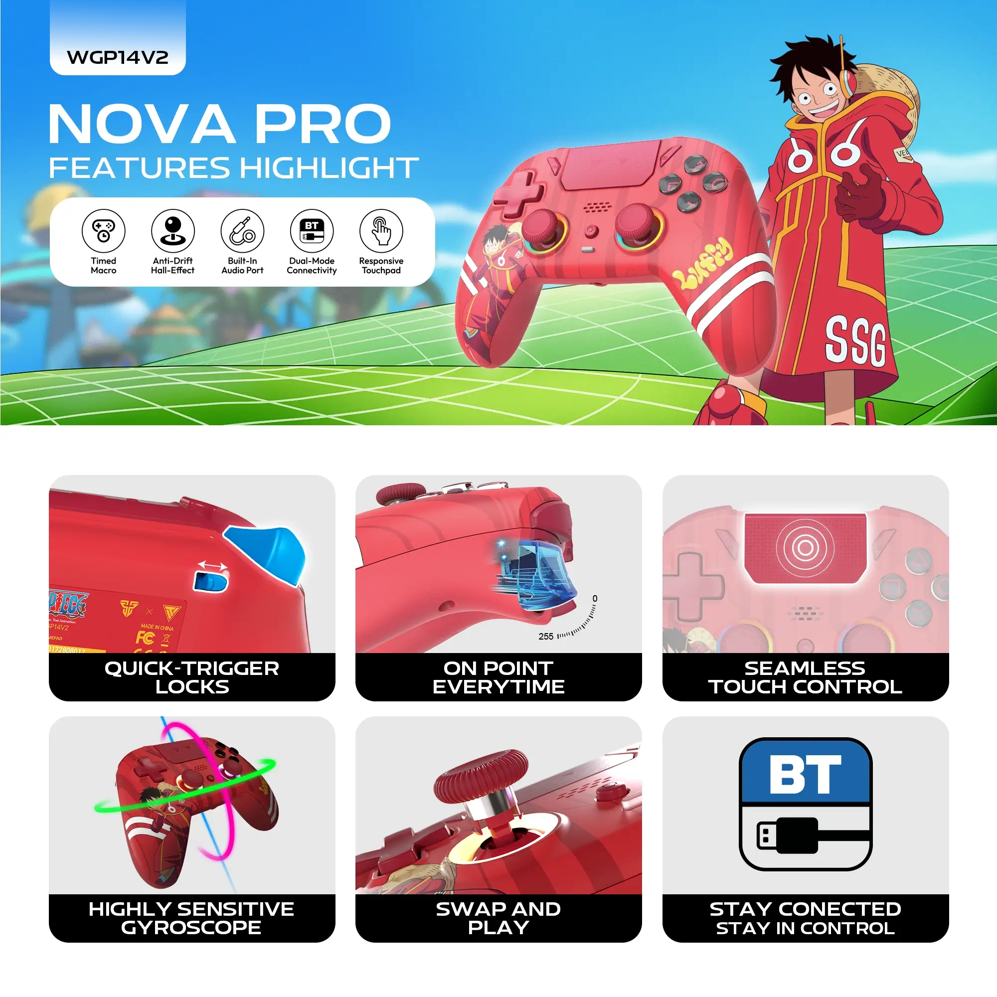 Fantech WGP14V2 One Piece Monkey D. Luffy Edition