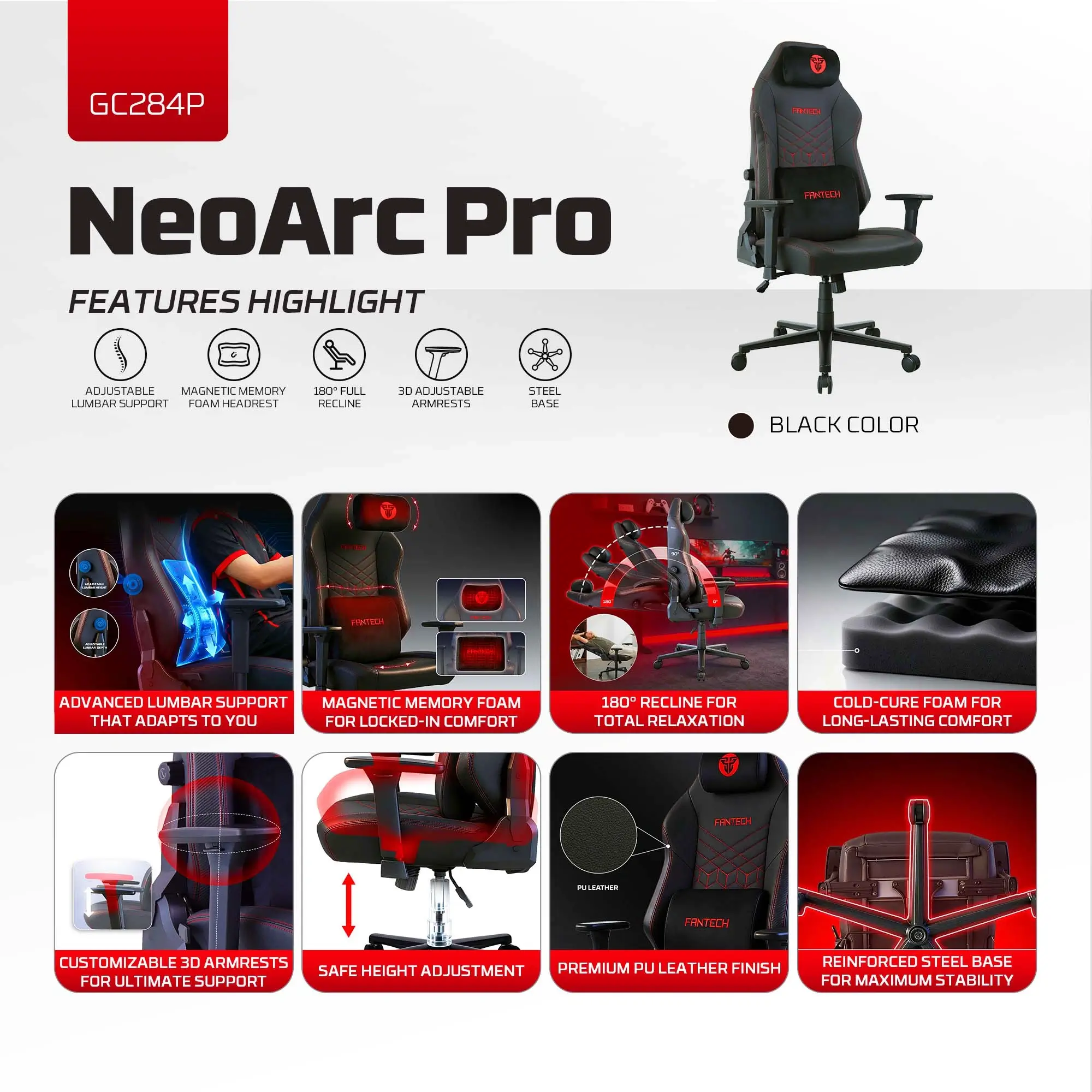 Fantech GC284P NEO ARC PRO Gaming Chair 