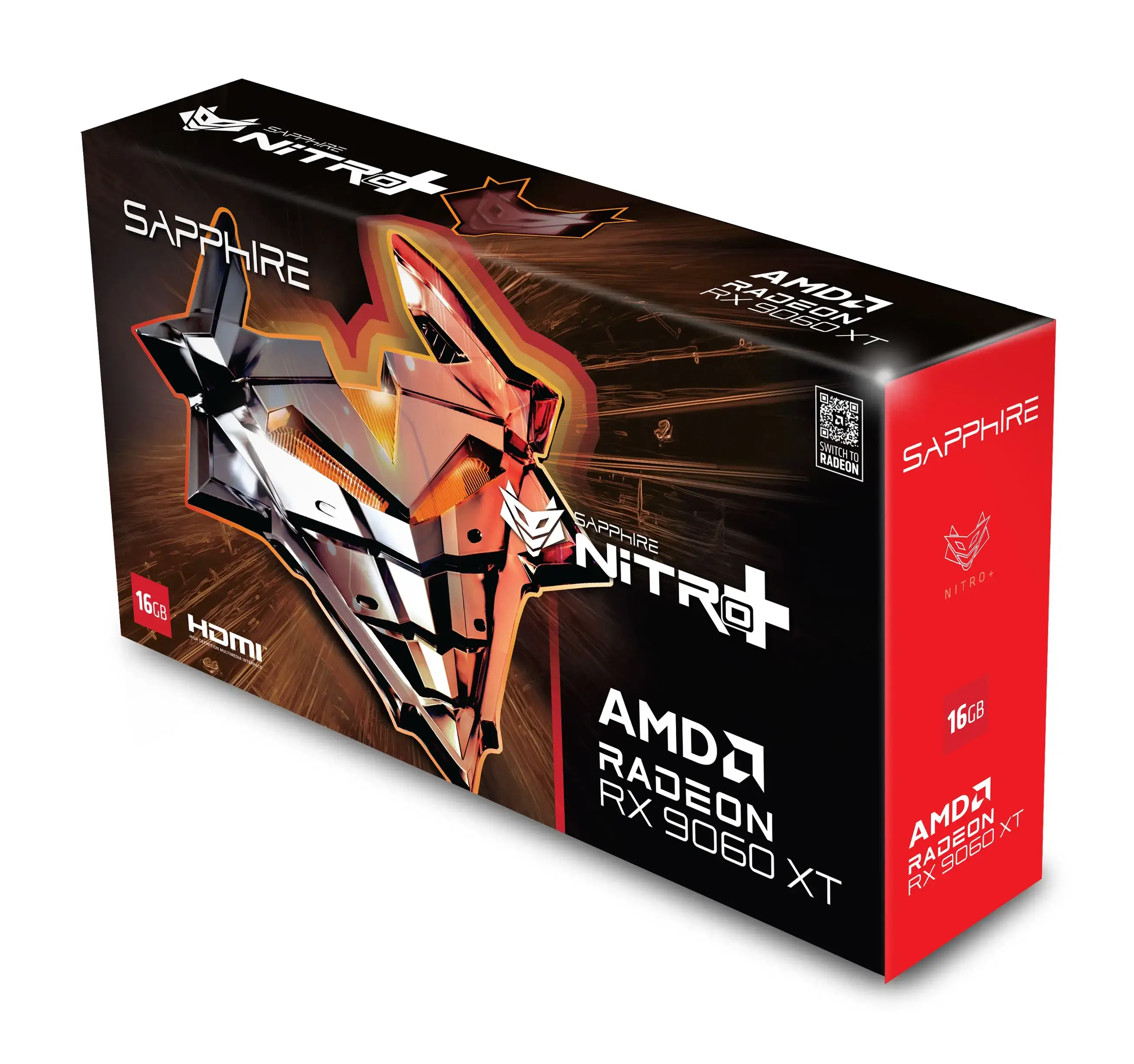 SAPPHIRE NITRO+ AMD Radeon RX 9060 XT 16GB Gaming OC GDDR6 Graphics Card - AMD RDNA 4 Architecture SAPPHIRE NITRO+ AMD Radeon RX 9060 XT 16GB Gaming OC GDDR6 Graphics Card - AMD RDNA 4 Architecture