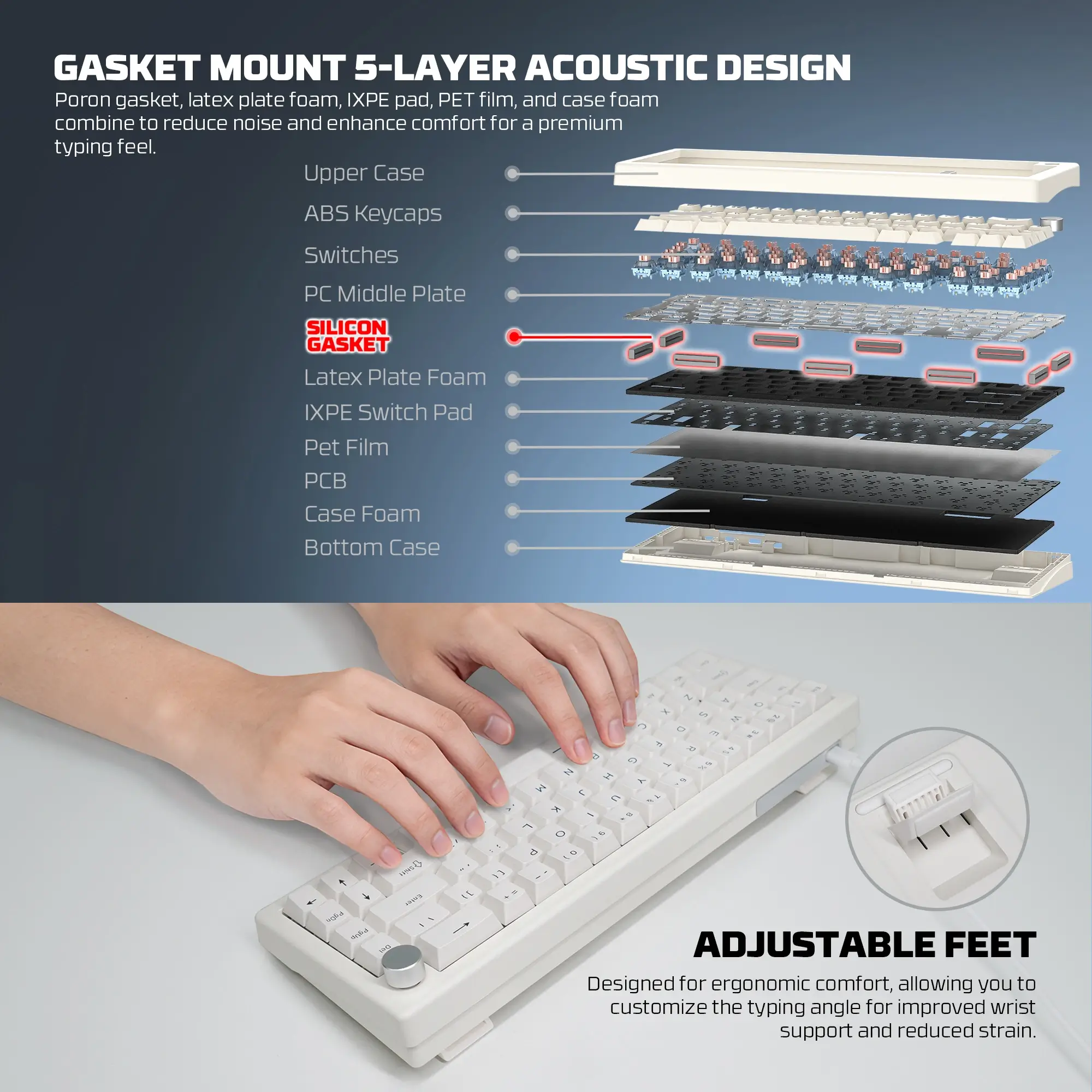 Fantech MK614 ATOM X66 Keyboard