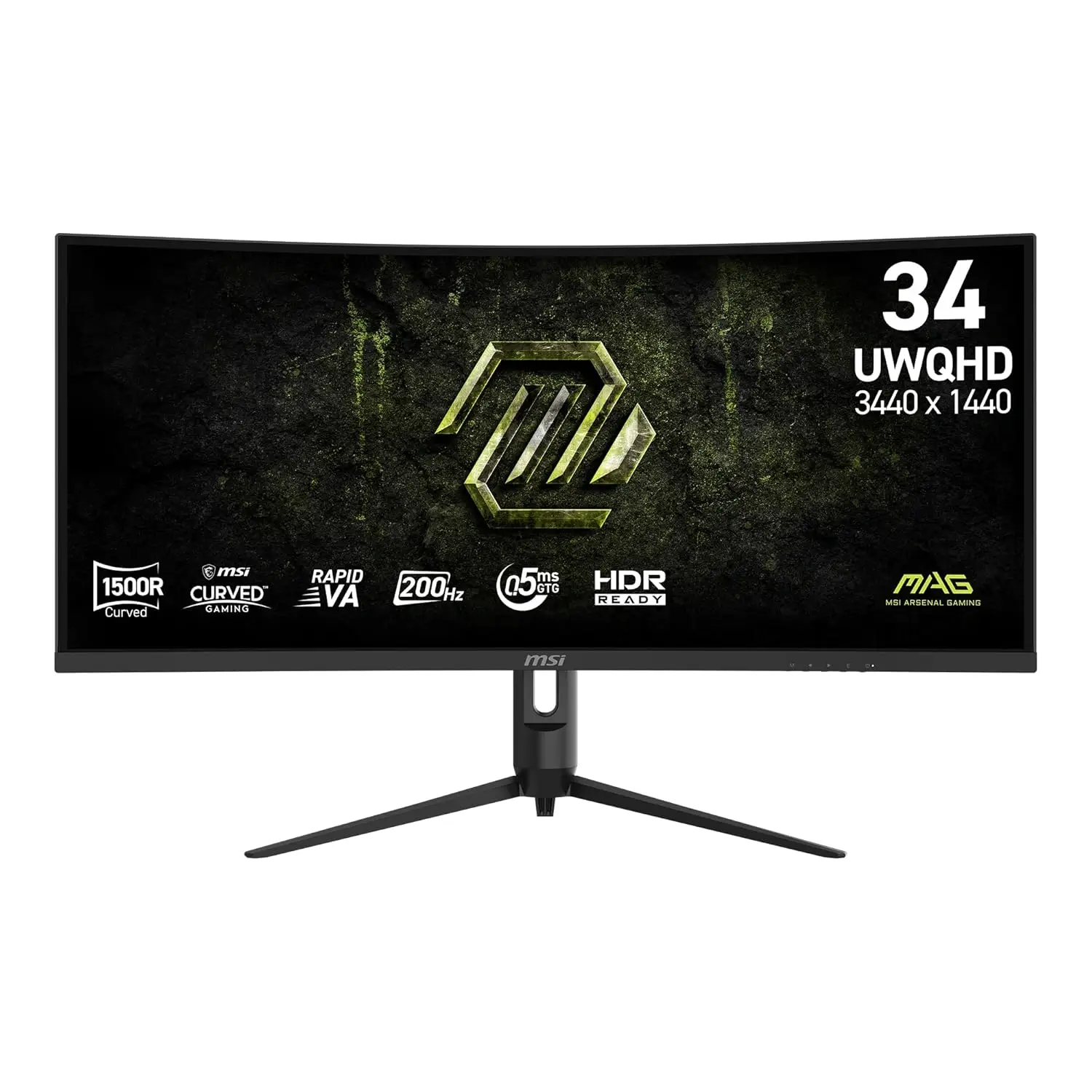 MSI MAG 342CQRF E20 34-inch UWQHD 3K 200Hz 0.5ms Curved Gaming Monitor