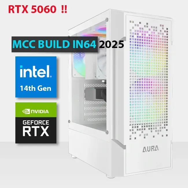 MCC IN64-25 - MIDAS Gaming PC Build || Intel Core i5-14400F 14th Gen 10-Core - GIGABYTE GeForce RTX 5060 OC 8GB GDDR7 Graphics Card MCC IN64-25 - MIDAS Gaming PC Build || Intel Core i5-14400F 14th Gen 10-Core - GIGABYTE GeForce RTX 5060 OC 8GB GDDR7 Graphics Card