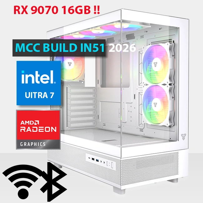 MCC IN51 26 MIDAS Gaming PC Build || Intel Core Ultra 7 265K 20 Core SAPPHIRE NITRO+ AMD Radeon RX 9070 Gaming OC 16GB GDDR6
