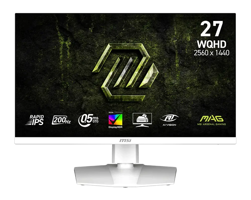 MSI MAG 274QRFW E20 27 inch Rapid IPS WQHD 200Hz 2K 0.5ms HDR400 Gaming Monitor - product image 1