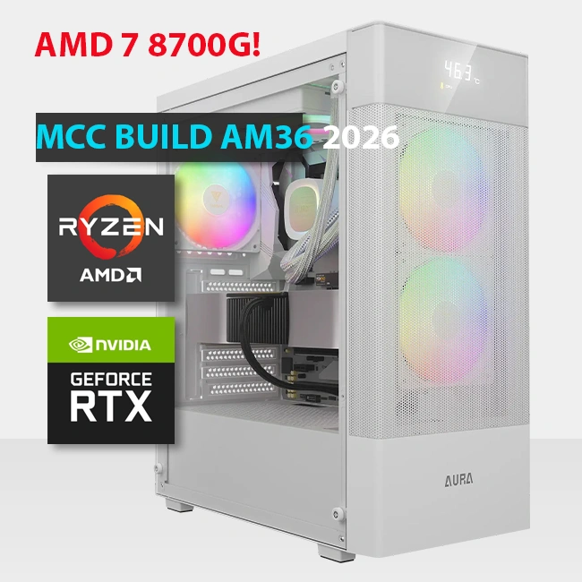 MCC AM36 26 MIDAS Gaming PC Build || AMD Ryzen 7 8700G 8 Core Processor AMD Radeon - AMD Ryzen 7 8700G PC