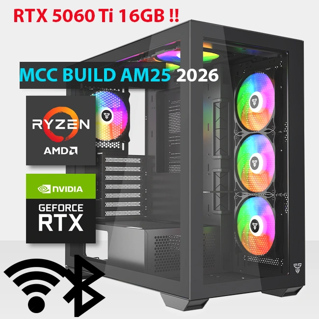 MCC AM25 26 MIDAS Gaming PC Build || AMD Ryzen 7 7800X3D 8 core GeForce RTX 5060 Ti 16GB GDDR7 Graphics Card - RTX 5060 Ti PC MCC AM25 26 MIDAS Gaming PC Build || AMD Ryzen 7 7800X3D 8 core GeForce RTX 5060 Ti 16GB GDDR7 Graphics Card - RTX 5060 Ti PC