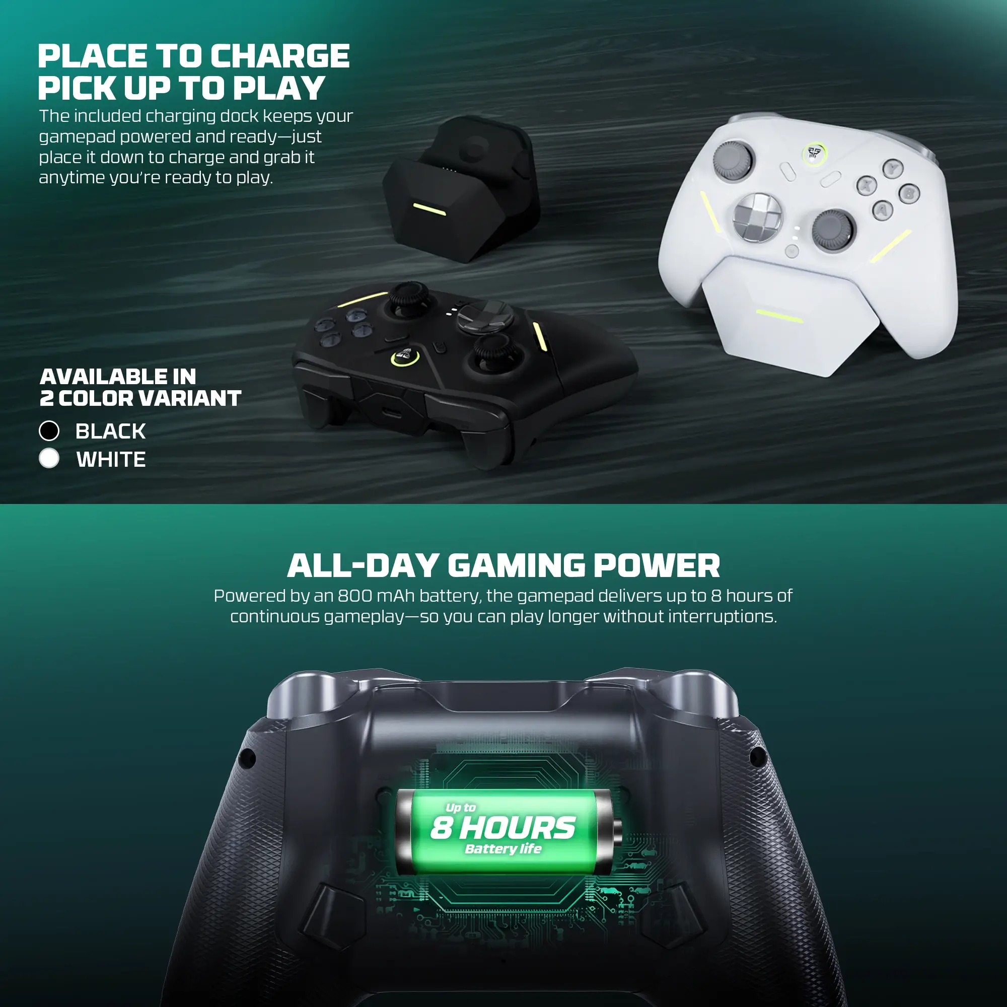 Fantech WGP18 ZENITH PRO Tri mode Connectivity Timed Macro Hall Effect RGB Mechanical Gamepad - product image 2