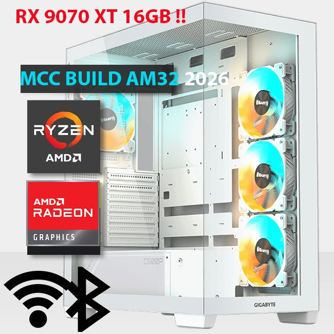 MCC AM32 26 MIDAS Gaming PC Build || AMD Ryzen 7 9850X3D 8 core AMD Radeon RX 9070 XT 16GB Gaming OC GDDR6 Graphics Card - AM MCC AM32 26 MIDAS Gaming PC Build || AMD Ryzen 7 9850X3D 8 core AMD Radeon RX 9070 XT 16GB Gaming OC GDDR6 Graphics Card - AM