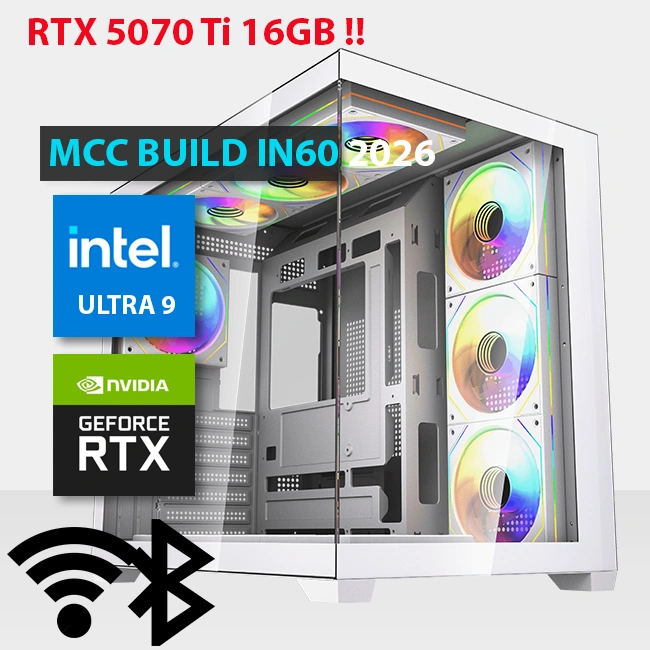 MCC IN60 26 MIDAS Gaming PC Build || Intel Core Ultra 9 285K 24 Core GeForce RTX 5070 Ti OC 16GB GDDR7 Graphics Card - RTX 50 MCC IN60 26 MIDAS Gaming PC Build || Intel Core Ultra 9 285K 24 Core GeForce RTX 5070 Ti OC 16GB GDDR7 Graphics Card - RTX 50