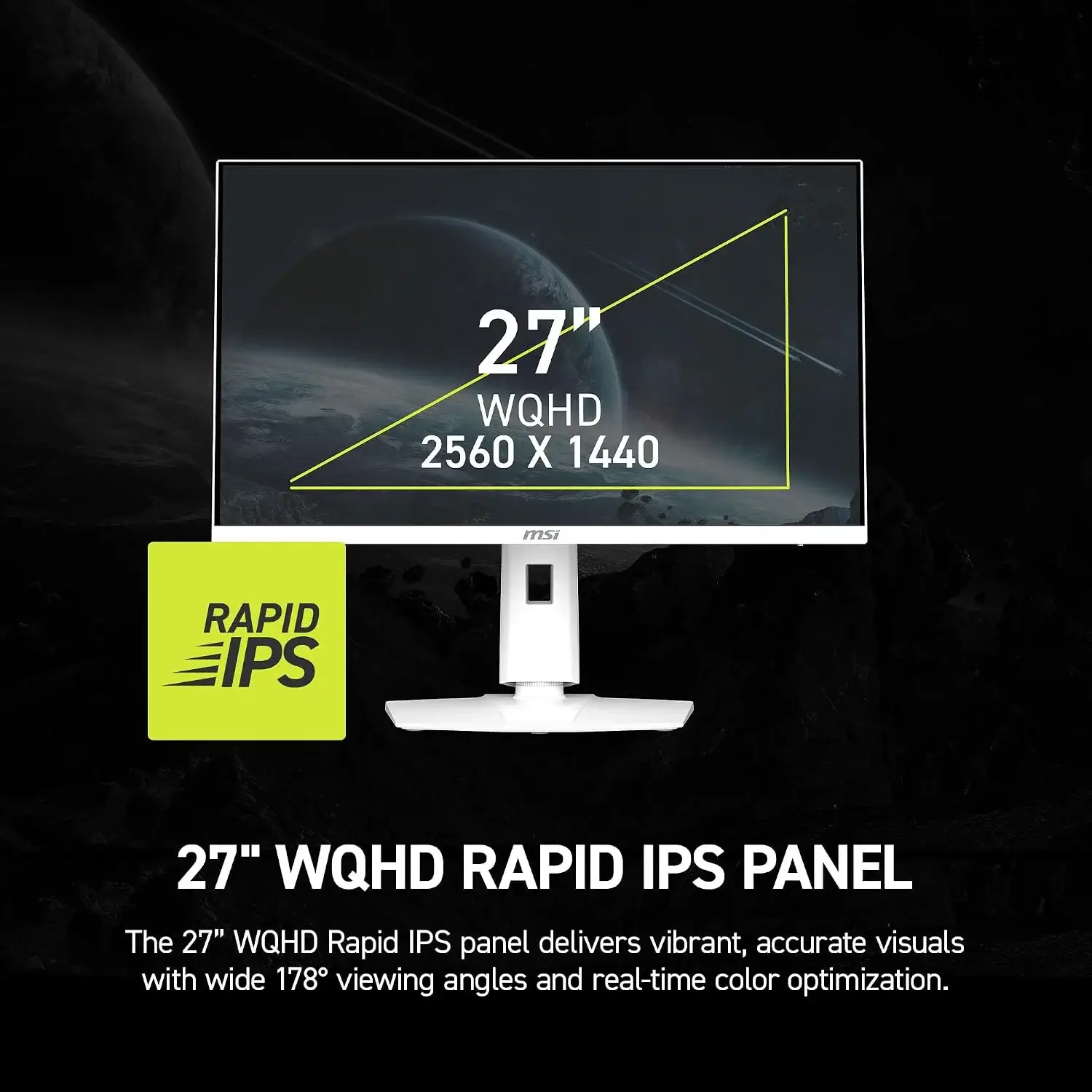 MSI MAG 274QRFW X32 27 inch WQHD 2K 320Hz 0.5ms HDR400 HDMI 2.1 Gaming Monitor - product image 1
