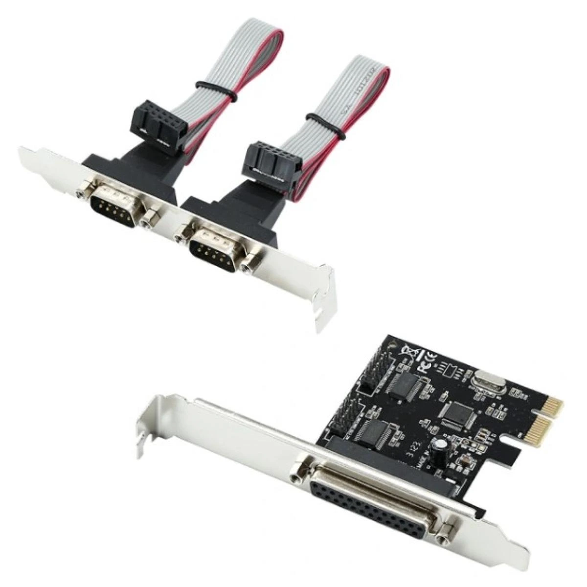 HAING HI-1003-PCC 1X PARALLEL AND 2X SERIAL EXPRESS PCI EXPRESS CARD