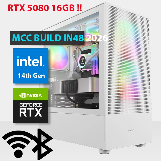 MCC IN48 26 MIDAS Gaming PC Build || Intel Core i7 14700KF 20 Core GeForce RTX 5080 GAMING OC 16GB GDDR7 Graphics Card - RTX
