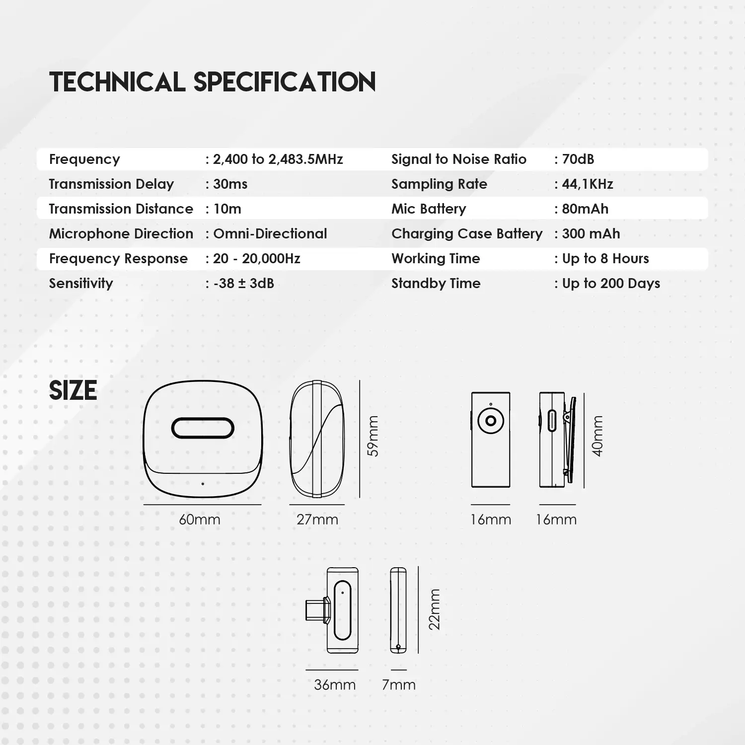 FANTECH WMV11C LEVIOSA AIR Wireless Omni Directional Microphone - FANTECH WMV11C LEVIOSA Microphone FANTECH WMV11C LEVIOSA AIR Wireless Omni Directional Microphone - FANTECH WMV11C LEVIOSA Microphone