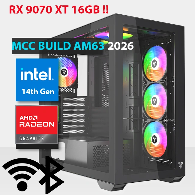 MCC IN63 26 MIDAS Gaming PC Build || Intel Core i9 14900KF 24 Core SAPPHIRE NITRO+ AMD Radeon RX 9070 XT Gaming OC 16GB GDDR6 MCC IN63 26 MIDAS Gaming PC Build || Intel Core i9 14900KF 24 Core SAPPHIRE NITRO+ AMD Radeon RX 9070 XT Gaming OC 16GB GDDR6