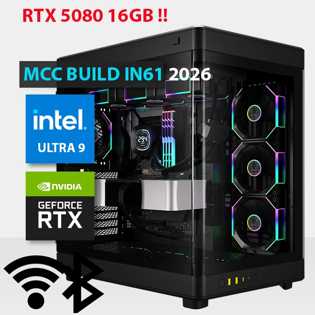 MCC IN61 26 MIDAS Gaming PC Build || Intel Core Ultra 9 285K 24 Core GeForce RTX 5080 16GB GDDR7 Graphics Card - image n5msbn MCC IN61 26 MIDAS Gaming PC Build || Intel Core Ultra 9 285K 24 Core GeForce RTX 5080 16GB GDDR7 Graphics Card - image n5msbn