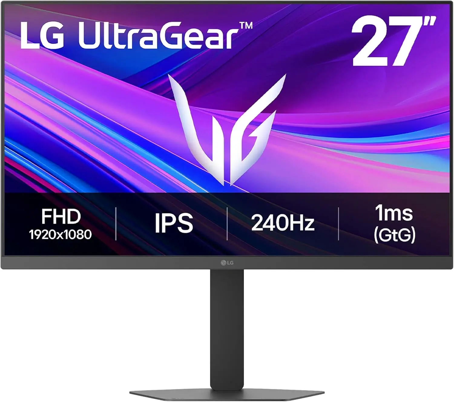 LG 27G440A B 27 Inch Ultragear Full HD IPS 240Hz 1ms Gaming Monitor Adjustable Stand HDR10 (HDMI 2.1) - product image 1