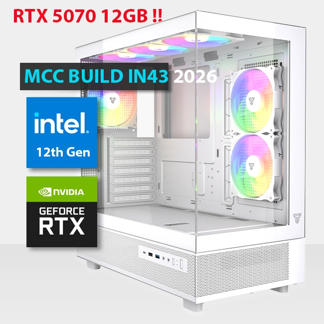 MCC IN43 26 MIDAS Gaming PC Build || Intel Core i7 12700KF 12 Core GeForce RTX 5070 12GB GDDR7 OC Edition Graphics Card - RTX MCC IN43 26 MIDAS Gaming PC Build || Intel Core i7 12700KF 12 Core GeForce RTX 5070 12GB GDDR7 OC Edition Graphics Card - RTX