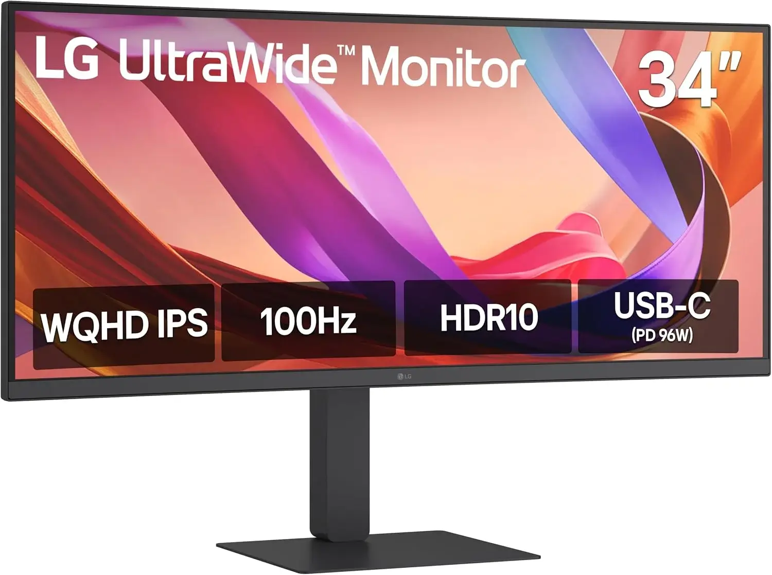 LG 34U650A B 34 inch UltraWide IPS Wide QHD 2K 100Hz HDR10 Curved Monitor - LG 34U650A B QHD 2K