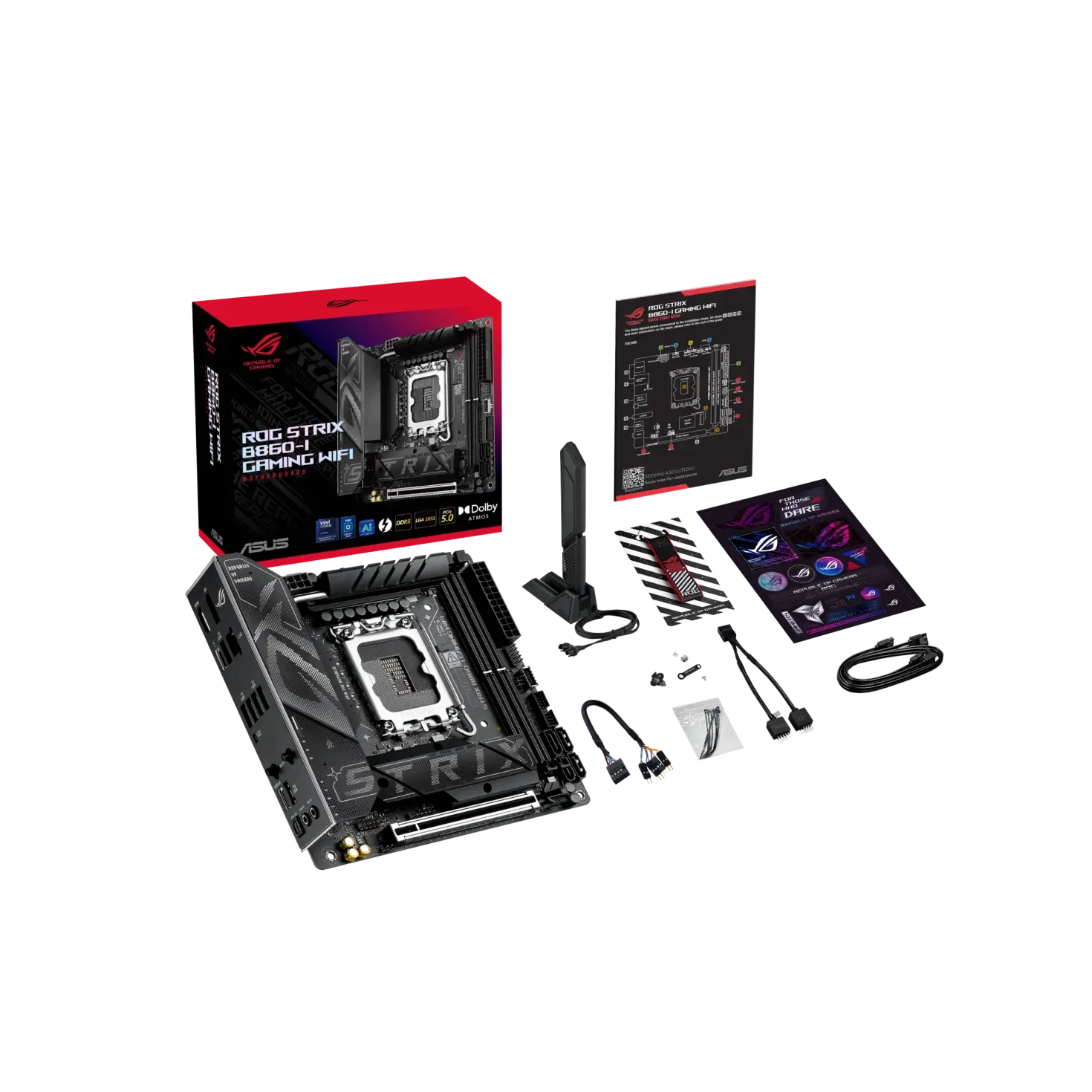 ASUS ROG STRIX B860 I GAMING WiFi 7 & Bluetooth DDR5 Motherboard - product image 1 ASUS ROG STRIX B860 I GAMING WiFi 7 & Bluetooth DDR5 Motherboard - product image 1